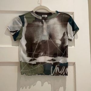 Inamorata never worn sheer crop top size M